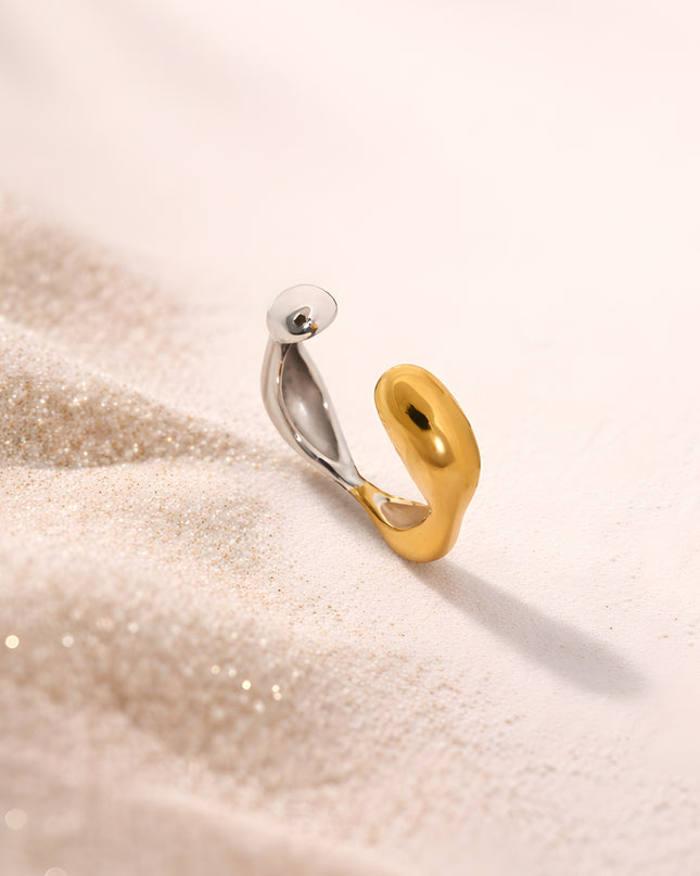 Fluid Twist Open Ring