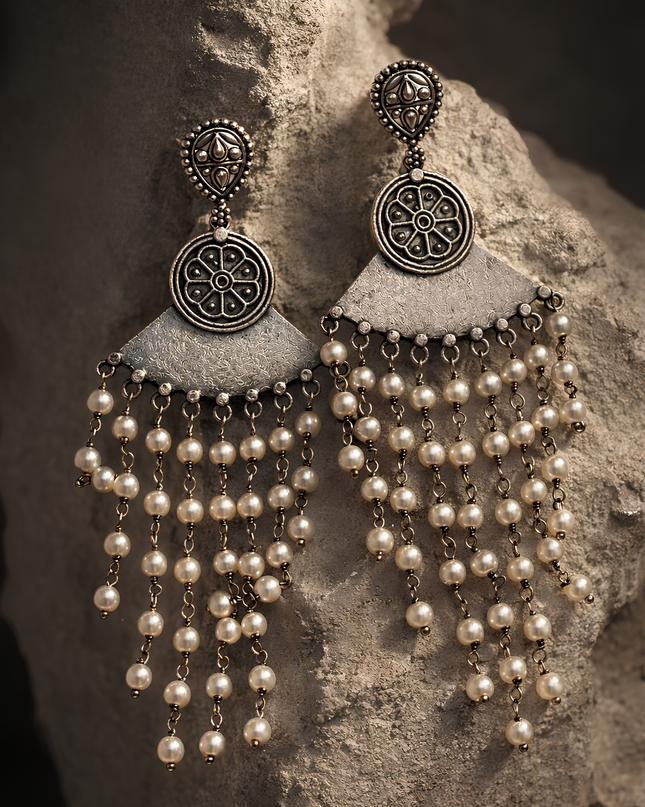 Rama Pearl Cascade Earrings