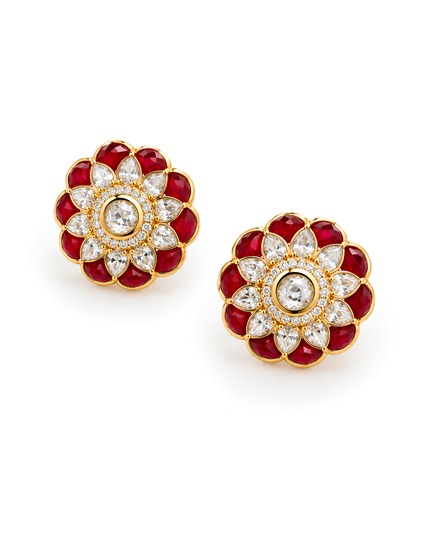 Ruby Bloom - Necklace & Earrings Set