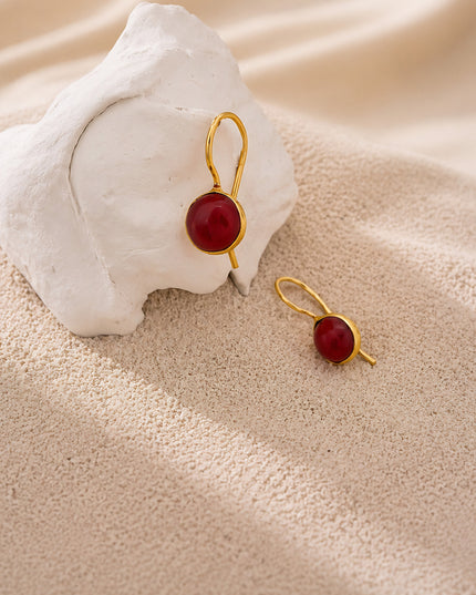 Crag Scarlet Loop Earrings