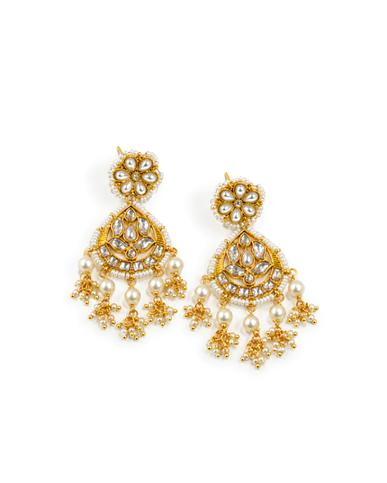 Emerald Meher Pearl Kundan Necklace Set