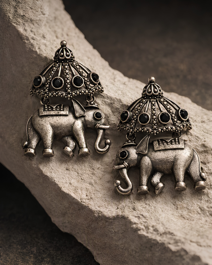 Rama Royal Elephant Jhumka Earrings