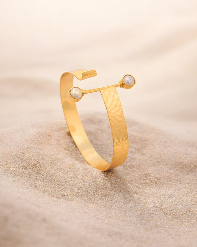 Mini Jewels Pearl Accent Open Cuff