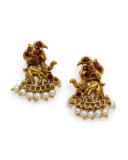 Rajsi Lakshmi Temple Necklace Set