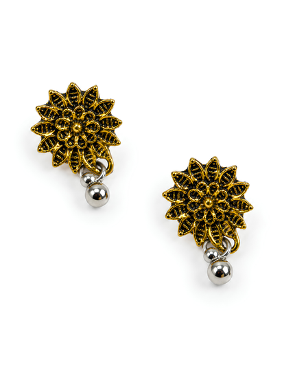 Antique Gold & Black Necklace Set