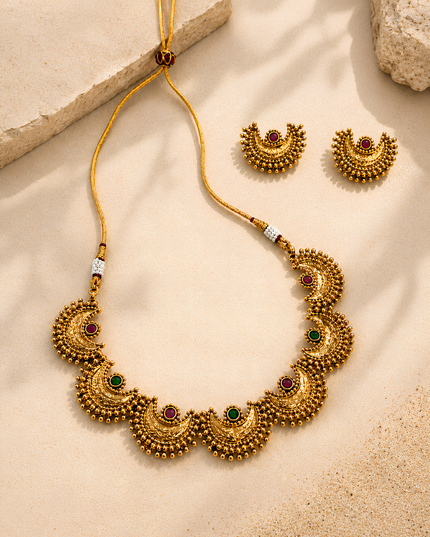Rajwada Bloom Necklace Set