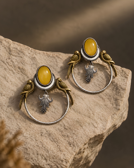 Rama Mayura Statement Earrings