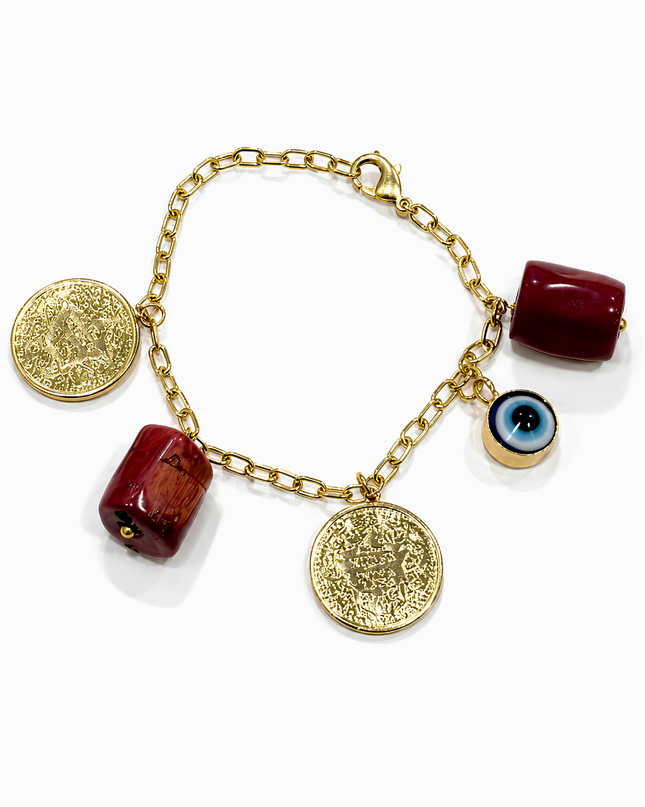 Nazarbattu Statement Charm Bracelet