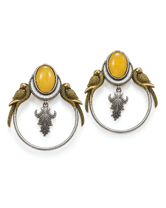 Rama Mayura Statement Earrings