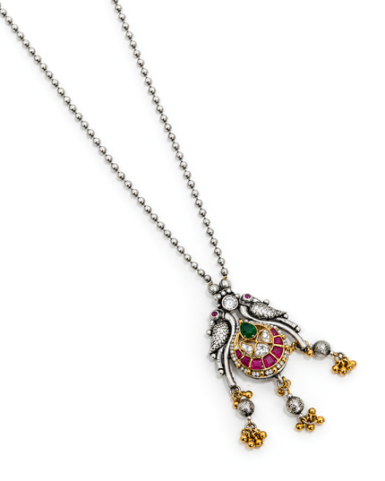 Peacock & Parrot Antique Necklace Set