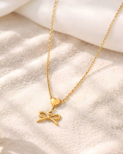 Heart Bow Chain