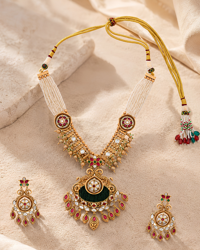 Emerald Heritage Necklace Set