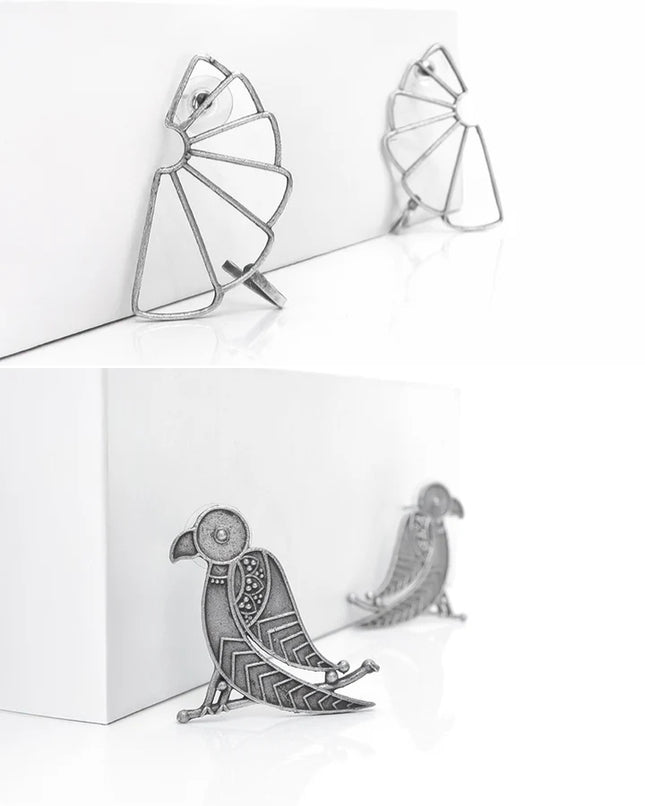 Rama Folk Fusion Pair - Pack of 2 Oxidised Earrings