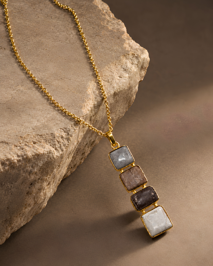 Crag Terra Stone Layered Pendant