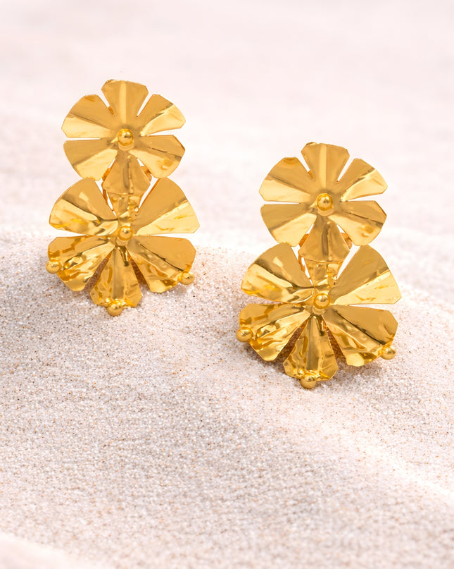 Floral Feather Earrings