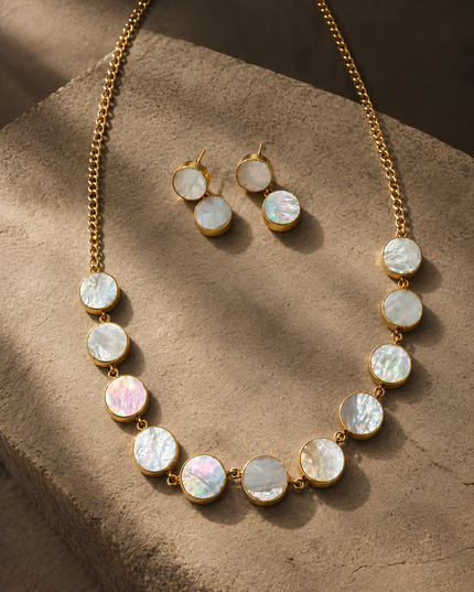 Mukta Collection Pearl-Tone Necklace Set