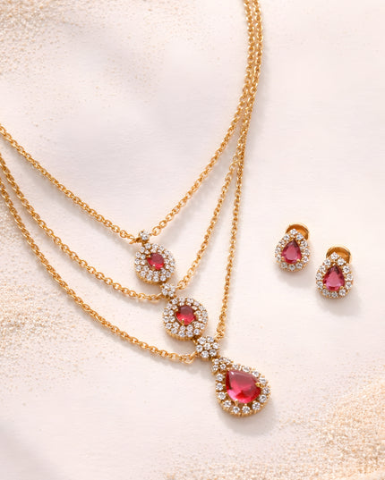 Ruby Grace Pendant Set