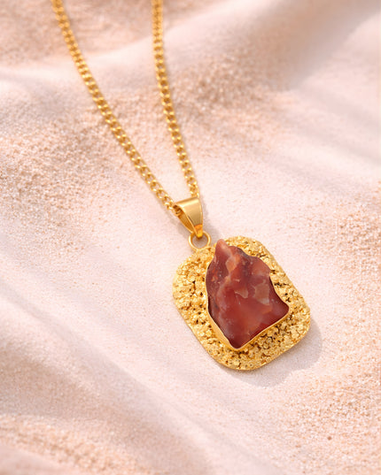 Mini Jewels Rustic Glow Stone Pendant