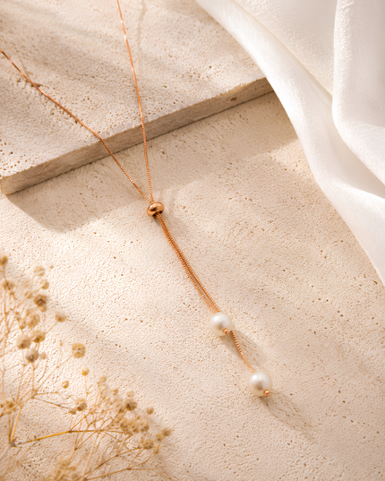 Pearl Drop Lariat chain