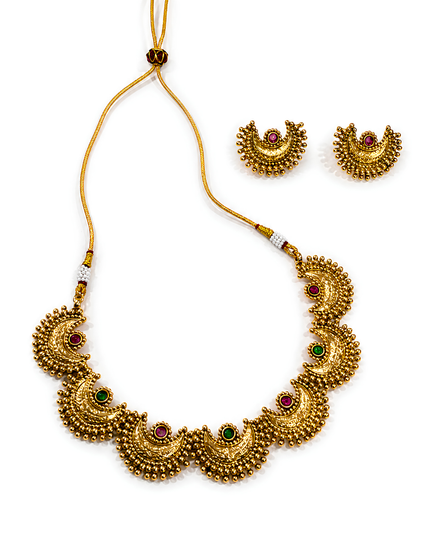 Rajwada Bloom Necklace Set