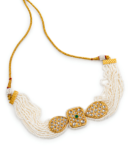 Pearl Royale Kundan Necklace Set