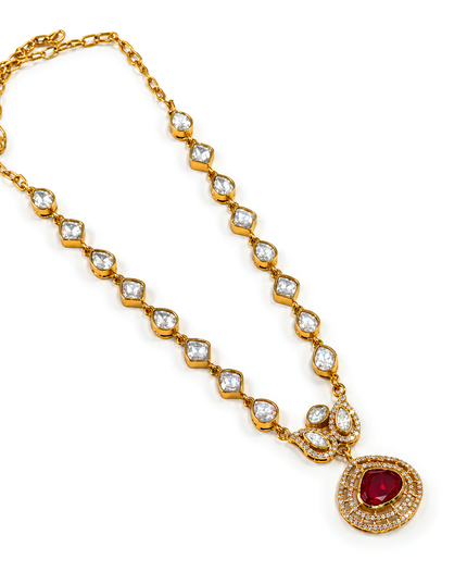 Ruby Radiance Necklace Set