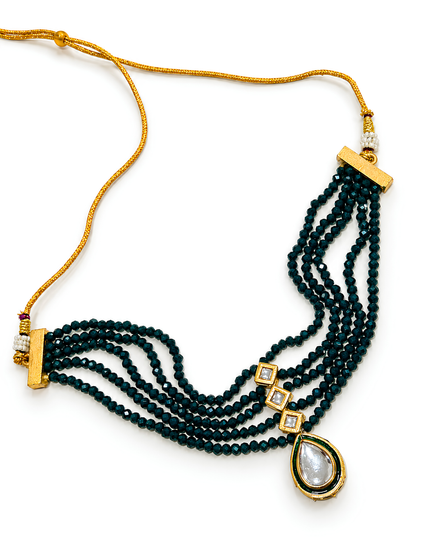 Emerald Royale Kundan Multi-Layer Necklace Set