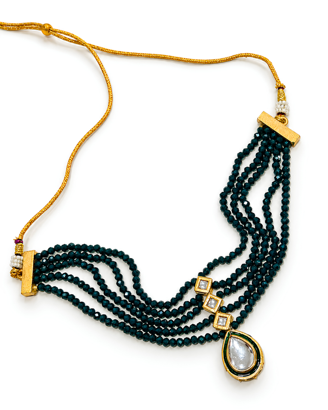 Emerald Royale Kundan Multi-Layer Necklace Set