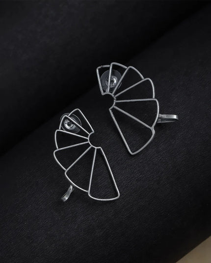 Rama Folk Fusion Pair - Pack of 2 Oxidised Earrings