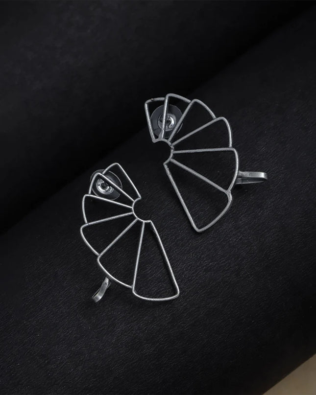 Rama Folk Fusion Pair - Pack of 2 Oxidised Earrings