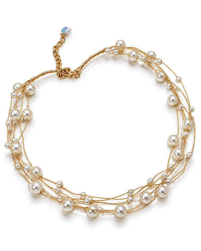 Pearl Whisper Multi-Layer Fancy Chain Necklace