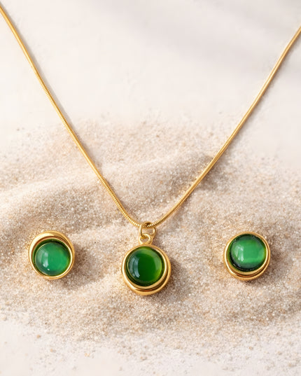 Crag Cushion Set – Apple Green