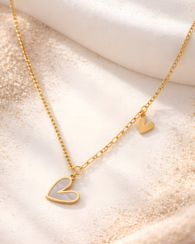 Double Heart Layered Chain
