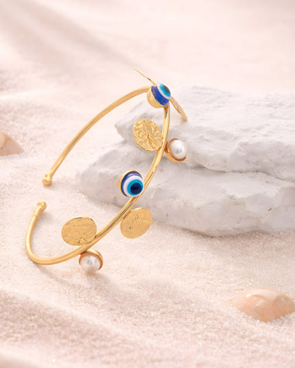 Nazarbattu Charm Gold Bangle