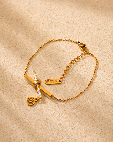 Crossbar Charm Bracelet