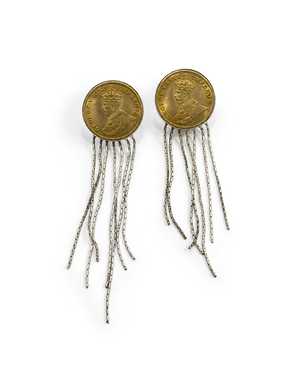 Rama Coin Cascade Earrings