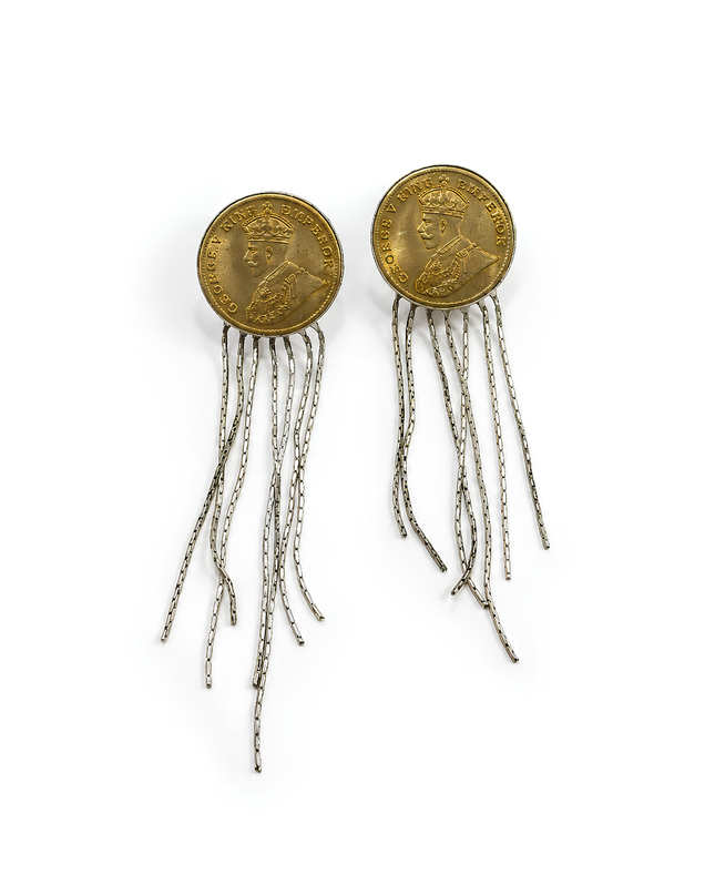 Rama Coin Cascade Earrings