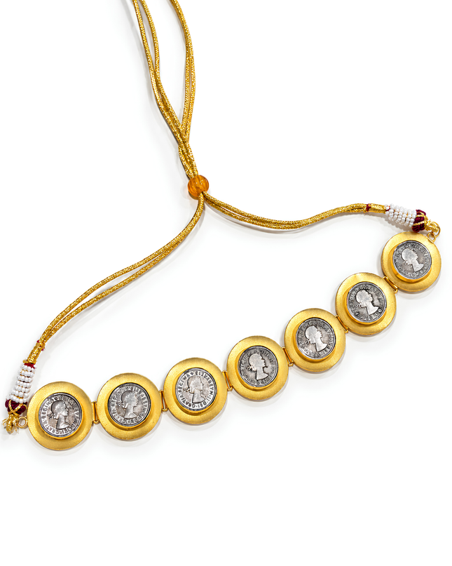 Antique Coin Charm Necklace