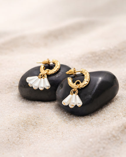 Pearl Drop Mini Hoops