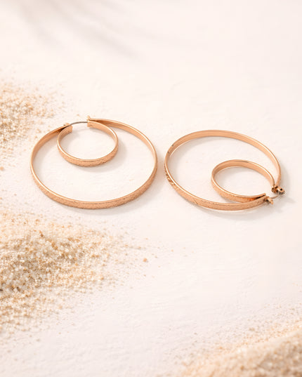 Rage Dual Loop Hoop Earrings