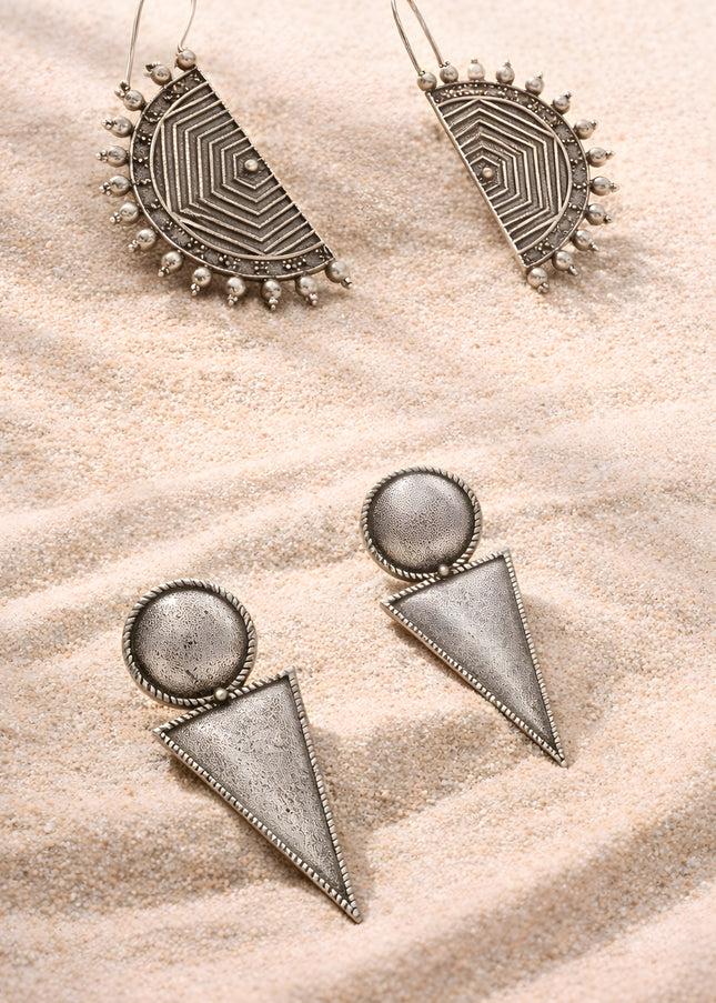 Rama Heritage Duo - Pack of 2 Oxidised Earrings