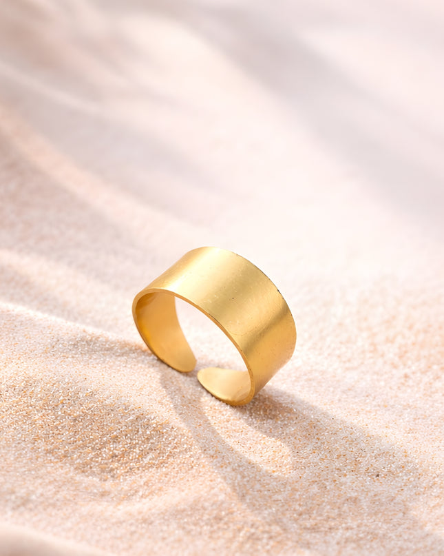 Matte Band Open Ring