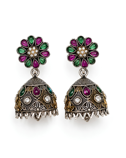 Royal Multicolour Kundan Necklace Set
