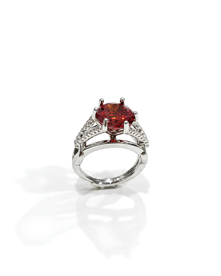 Scarlett Ruby Red Crystal Statement Ring