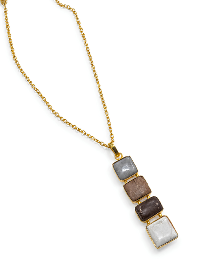 Crag Terra Stone Layered Pendant