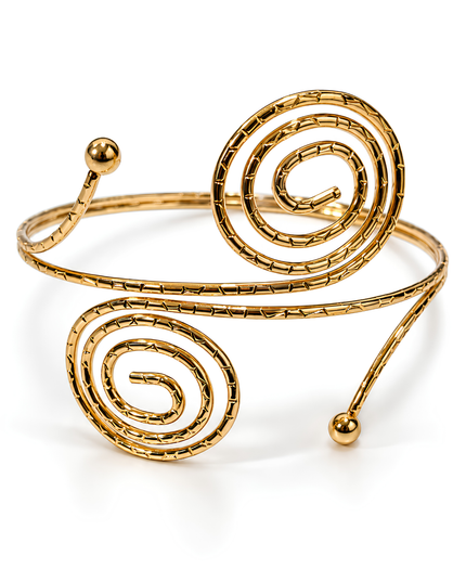 Golden Spiral Statement Armlet