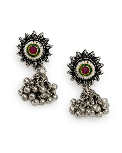 Royal Oxidised Mandala Necklace Set