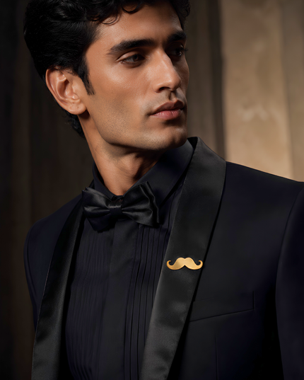 Classic Moustache Brooch