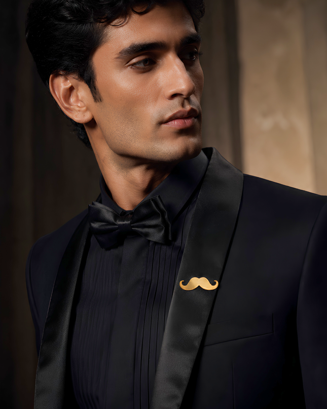 Classic Moustache Brooch