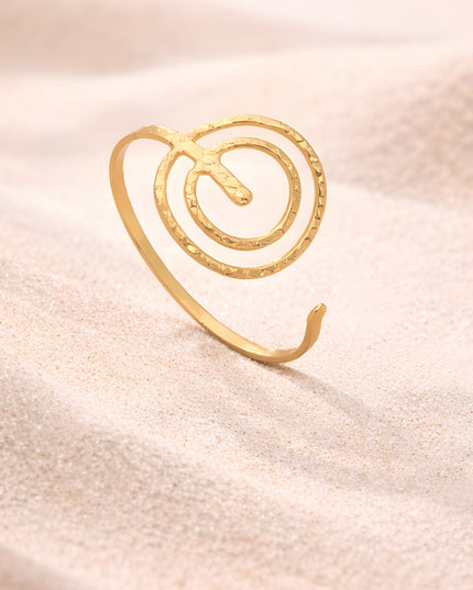 Spiral Crest Open Cuff